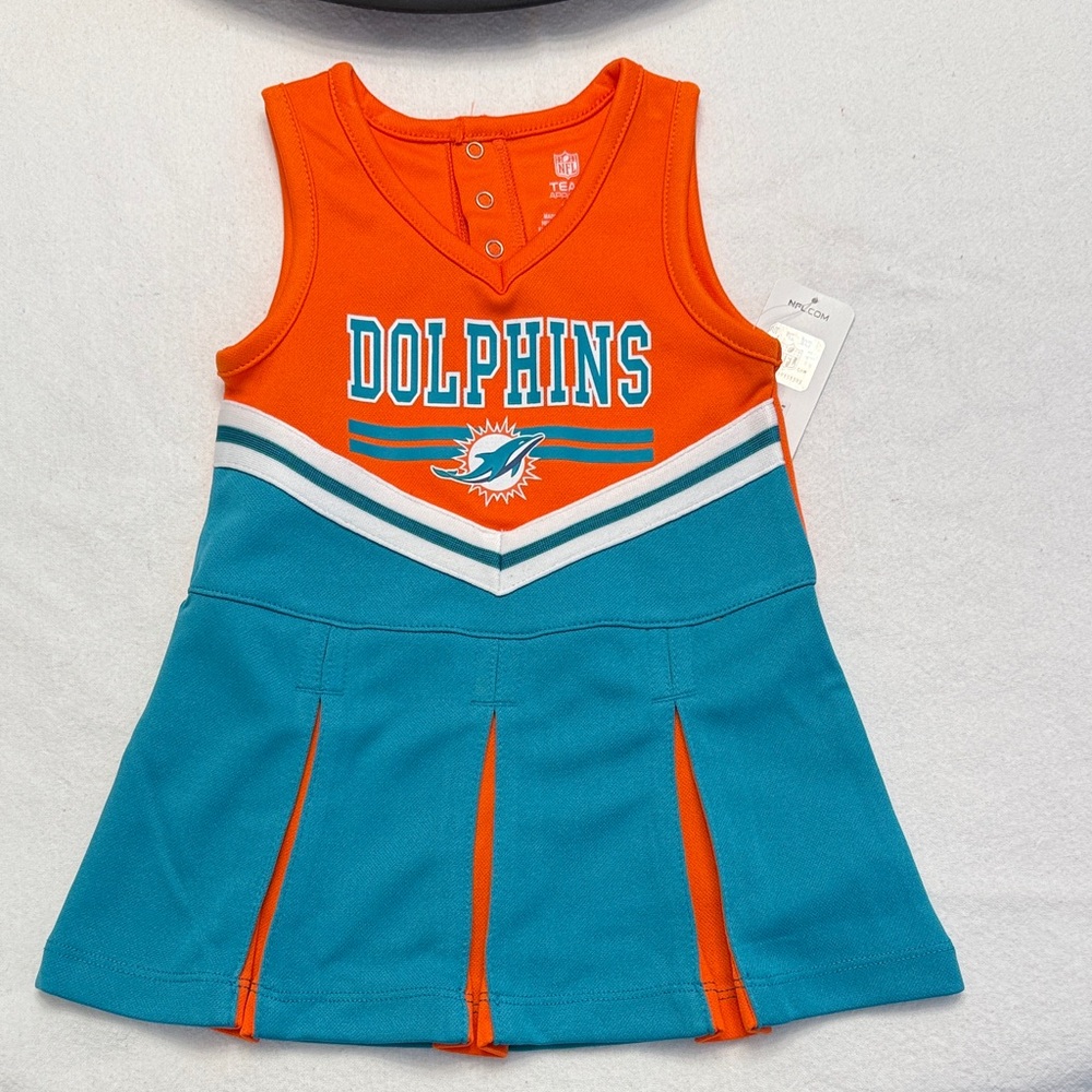 NWT Vibrant Orange and Blue Kids Dress